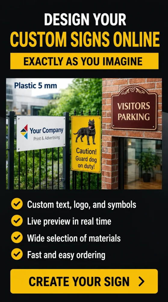 Custom signs online