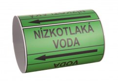 Páska na značení potrubí Signus M25 - NÍZKOTLAKÁ VODA