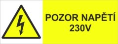 Pozor napětí 230 V
