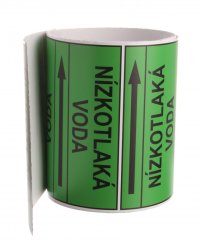 Páska na značení potrubí Signus M25 - NÍZKOTLAKÁ VODA