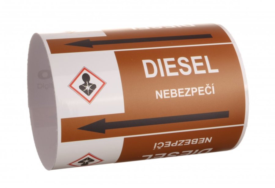 Páska na značení potrubí Signus M25 - DIESEL