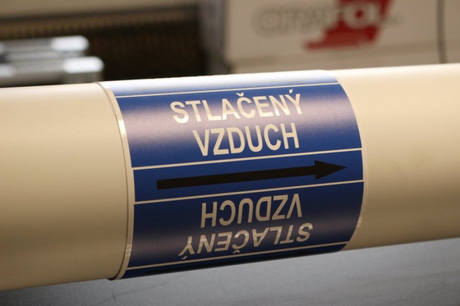 Páska na značení potrubí Signus M25 - STLAČENÝ VZDUCH