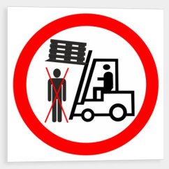 Nevstupuj pod zvednutá břemena - symbol