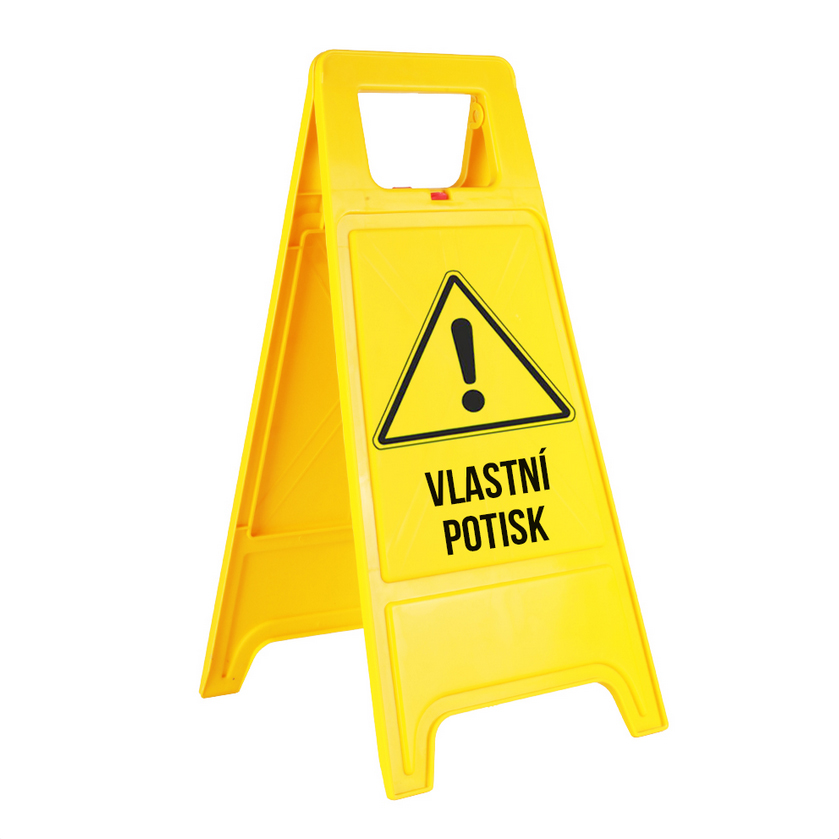 Výstražný stojan - áčko, Vlastní potisk