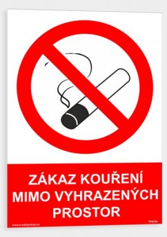 Zákaz kouření mimo vyhrazených prostor