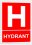 Hydrant with text