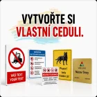 Vytvořte si vlastní tabulku, ceduli, samolepku