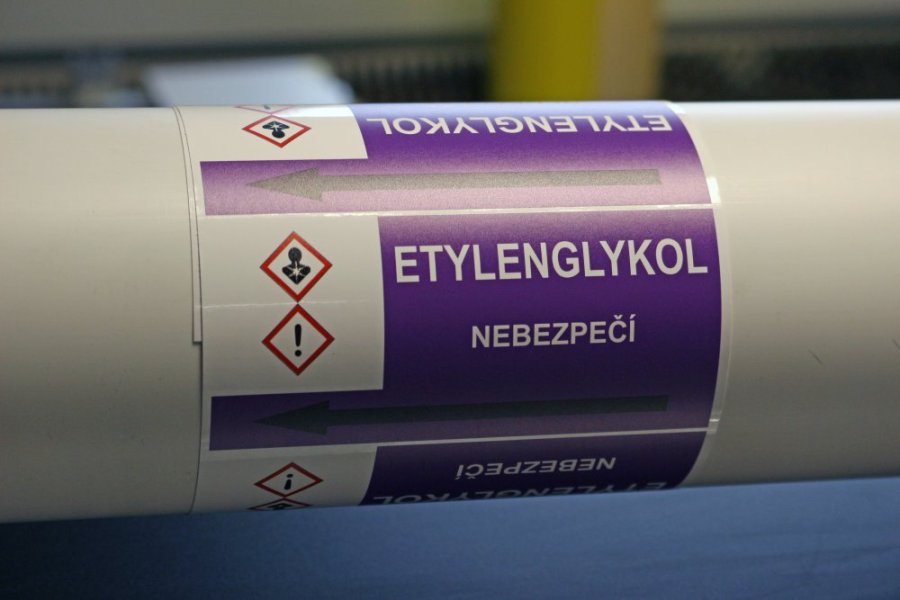 Páska na značenie potrubia Signus M25 - ETYLENGLYKOL