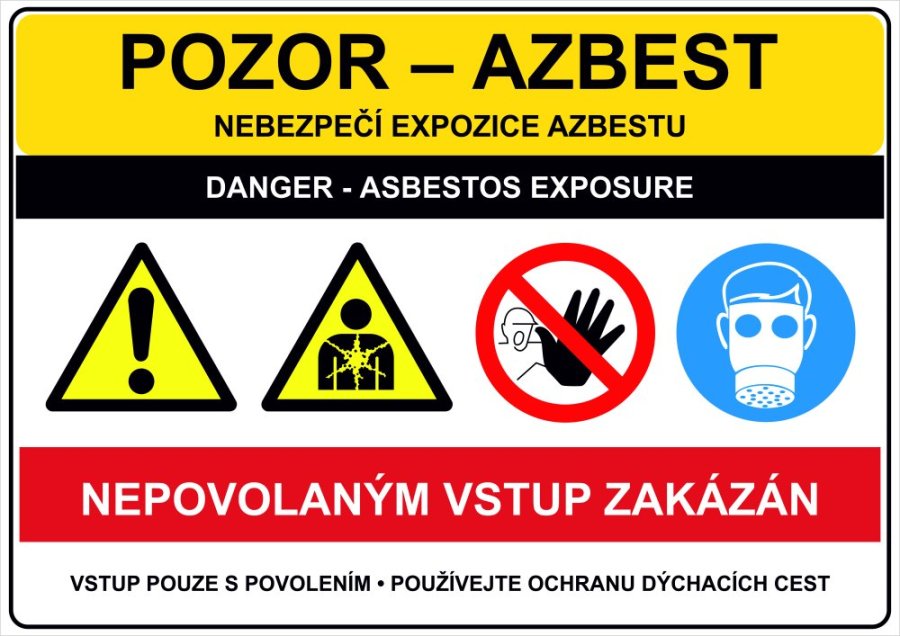 Pozor - Azbest