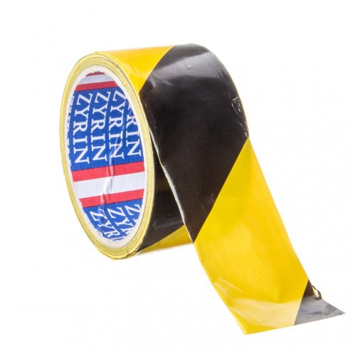 Ohraničovací páska žluto-černá, 50m