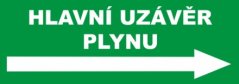 Hlavní uzávěr plynu vpravo