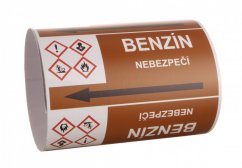 Páska na značení potrubí Signus M25 - BENZÍN