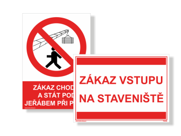 Zákazové - na stavenisko - Vyrábame dľa vašich požiadaviek po platbe vopred