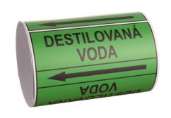 Páska na značení potrubí Signus M25 - DESTILOVANÁ VODA
