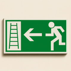 Únikový rebrík - smer vľavo