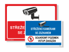 Property protected by CCTV surveillance signs