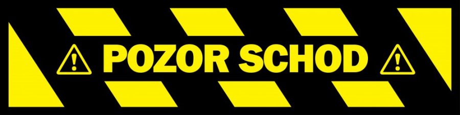 Podlahová páska POZOR SCHOD