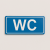 WC - označení toalety