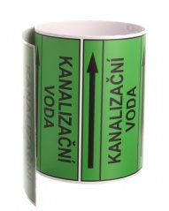 Páska na značení potrubí Signus M25 - KANALIZAČNÍ VODA