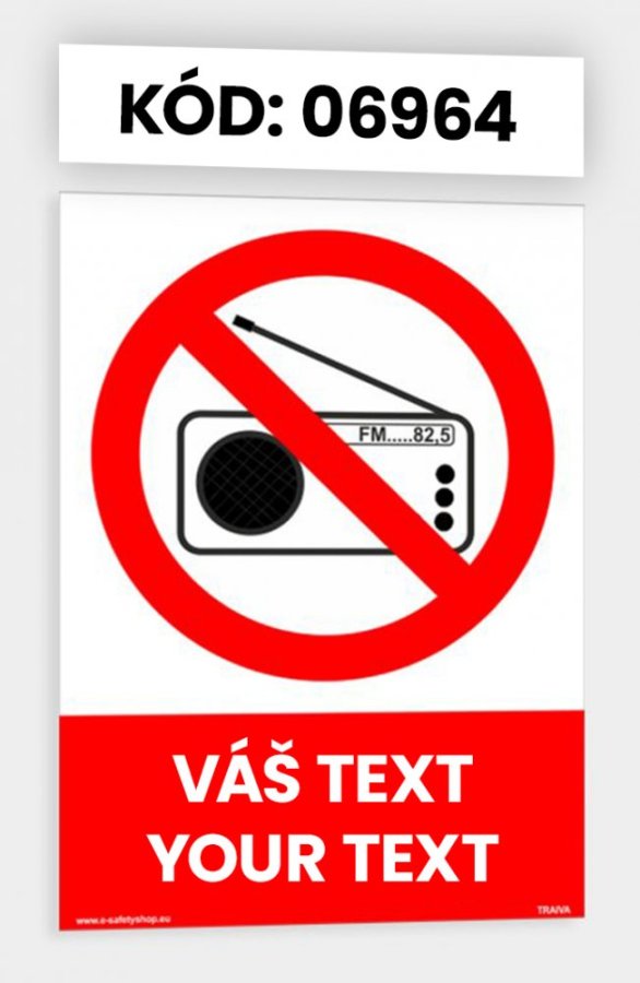 Zákazové tabuľky s vlastným piktogramom aj textom