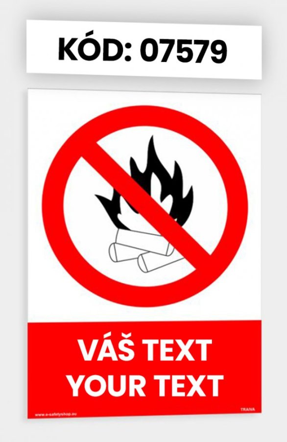 Zákazové tabulky s vlastním piktogramem i textem