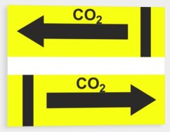 Pipe marking - CO2