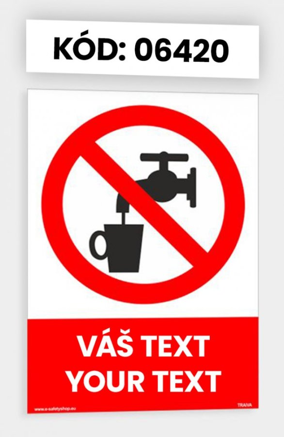 Zákazové tabulky s vlastním piktogramem i textem