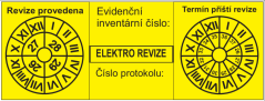 Označení revize spotřebičů