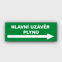 Hlavní uzávěr plynu vpravo