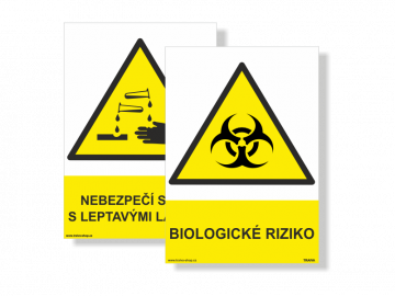 Výstražné tabulky chemických a nebezpečných látek
