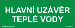 Hlavní uzávěr teplé vody
