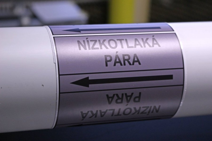 Páska na značení potrubí Signus M25 - NÍZKOTLAKÁ PÁRA