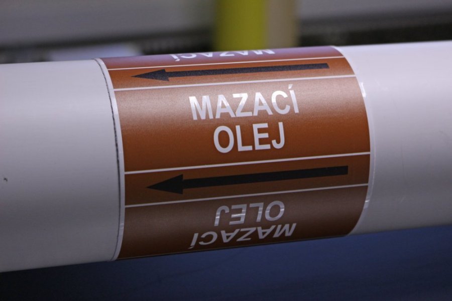 Páska na značenie potrubia Signus M25 - MAZACÍ OLEJ