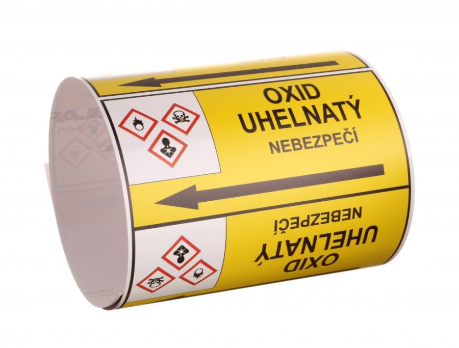 Páska na značení potrubí Signus M25 - OXID UHELNATÝ