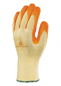 Latex coated knitted gloves