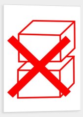 Marking of packaging. Do not stack - pictogram - R