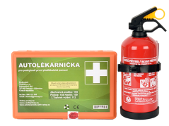 Autolékárnička s hasicím přístrojem