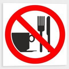 Zákaz jídla - symbol