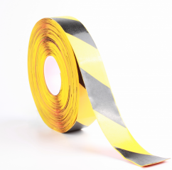 Yellow-black tape PERMASTRIPE RX - PVC extra resistant tape, 50 mm x 30 m