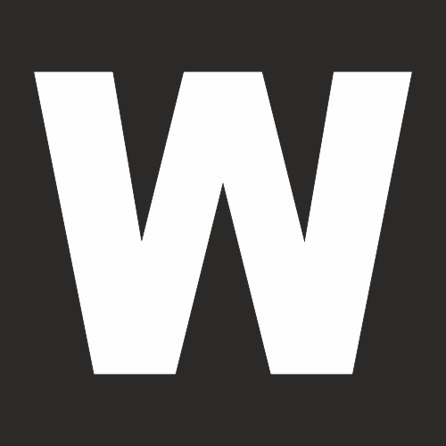 Šablona písmeno "W" vodorovné značení