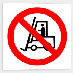 Zákaz vjezdu s vozíkem - symbol