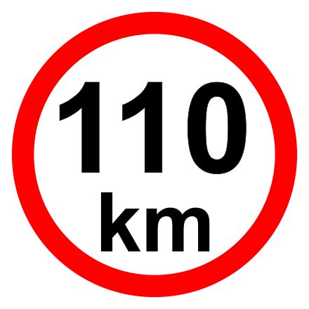 Omezení rychlosti – 110 km/hod