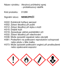 Akrylový průhledný sprej - protiskluzový nástřik