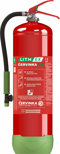 Hasicí přístroj k hašení lithiových baterií AVD LITH EX9 - 9 l