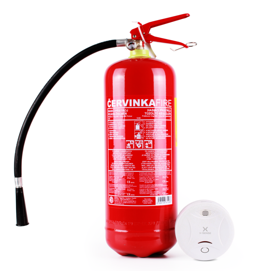 Set ke kolaudaci staveb A2 - Hasicí přístroj + detektor X-sense, se zárukou 10 let