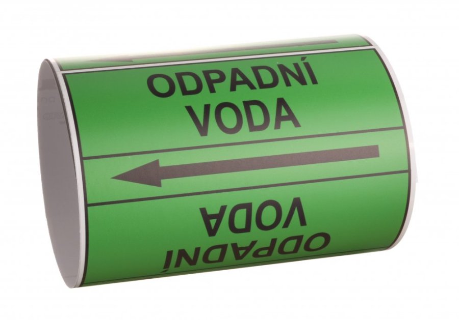 Páska na značení potrubí Signus M25 - ODPADNÍ VODA