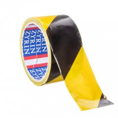 Boundary tape yellow-black, 50 m