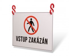 Tabulka na zavěšení na řetěz "VSTUP ZAKÁZÁN" Tabulka na zavěšení na řetěz "VSTUP ZAKÁZÁN"