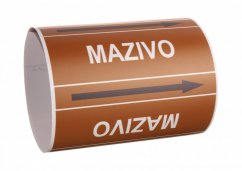 Páska na značení potrubí Signus M25 - MAZIVO