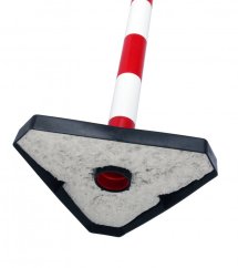 Ohraničovací mobilní sloupek SCV90 - červenobílý, 90 cm